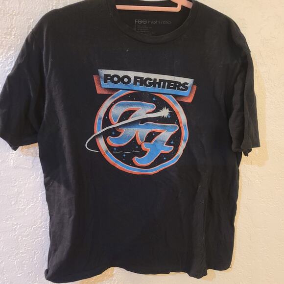 FOO FIGHTERS (2018) Official FF Band Logo Space Crest Comet T-Shirt Size Large - Picture 1 of 5